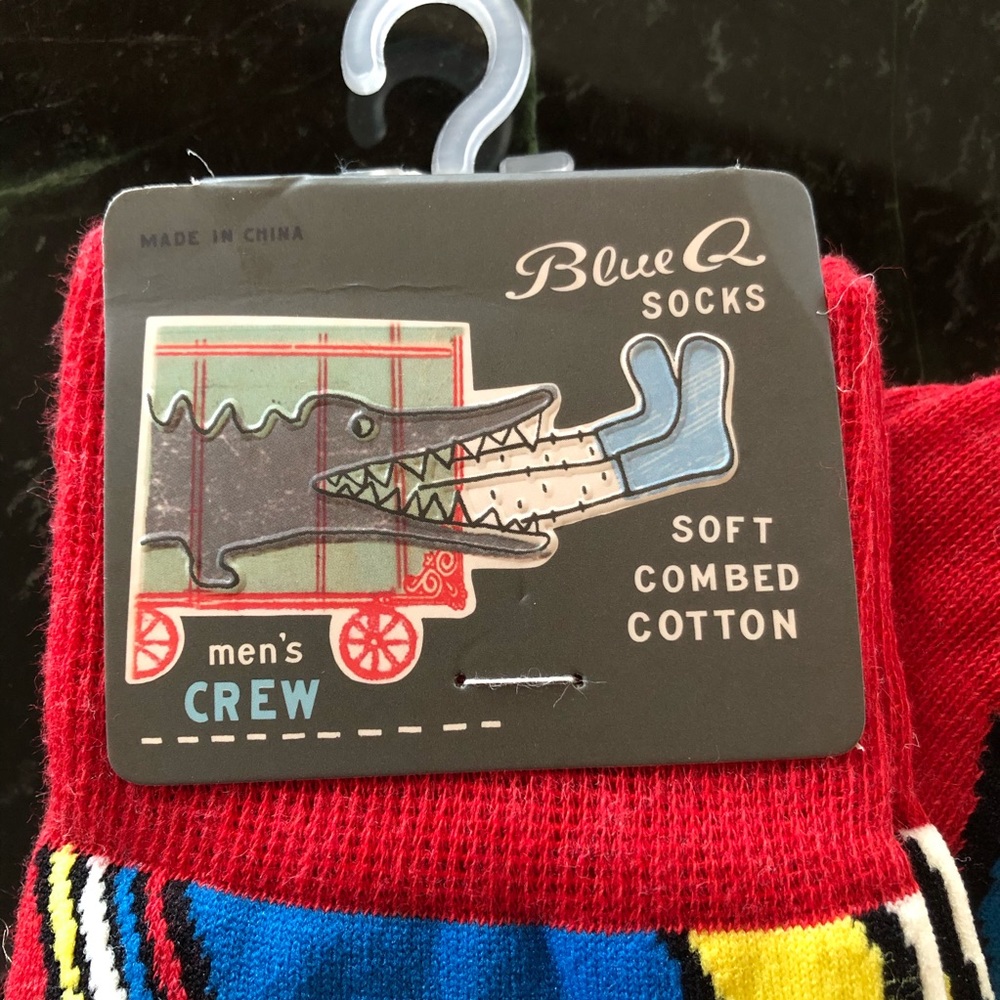 Blue Q Men's Take No Shit Crew Socks - Picture 4 of 5